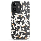 iPhone 16 Pro Max Wire Haired Fox Terrier Watercolour Dog Pattern Black Impact Phone Case