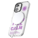 iPhone 16 Pro Max Feel Good Feel Calm (Purple) Black Impact Phone Case