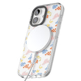 iPhone 16 Pro Max Small Flower Mix: Transparent Black Impact Phone Case