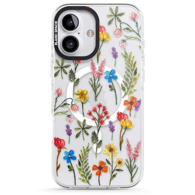 iPhone 16 Pro Max Spring Botanicals Black Impact Phone Case