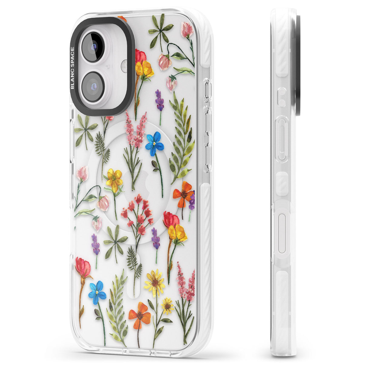 iPhone 16 Pro Max Spring Botanicals Black Impact Phone Case