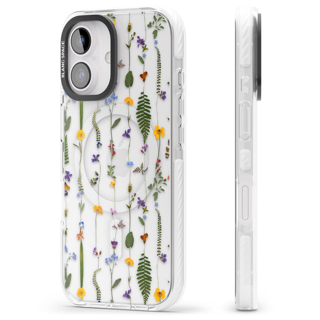 iPhone 16 Pro Max Wildflower Chain Black Impact Phone Case