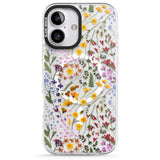 iPhone 16 Pro Max Wildflower Black Impact Phone Case