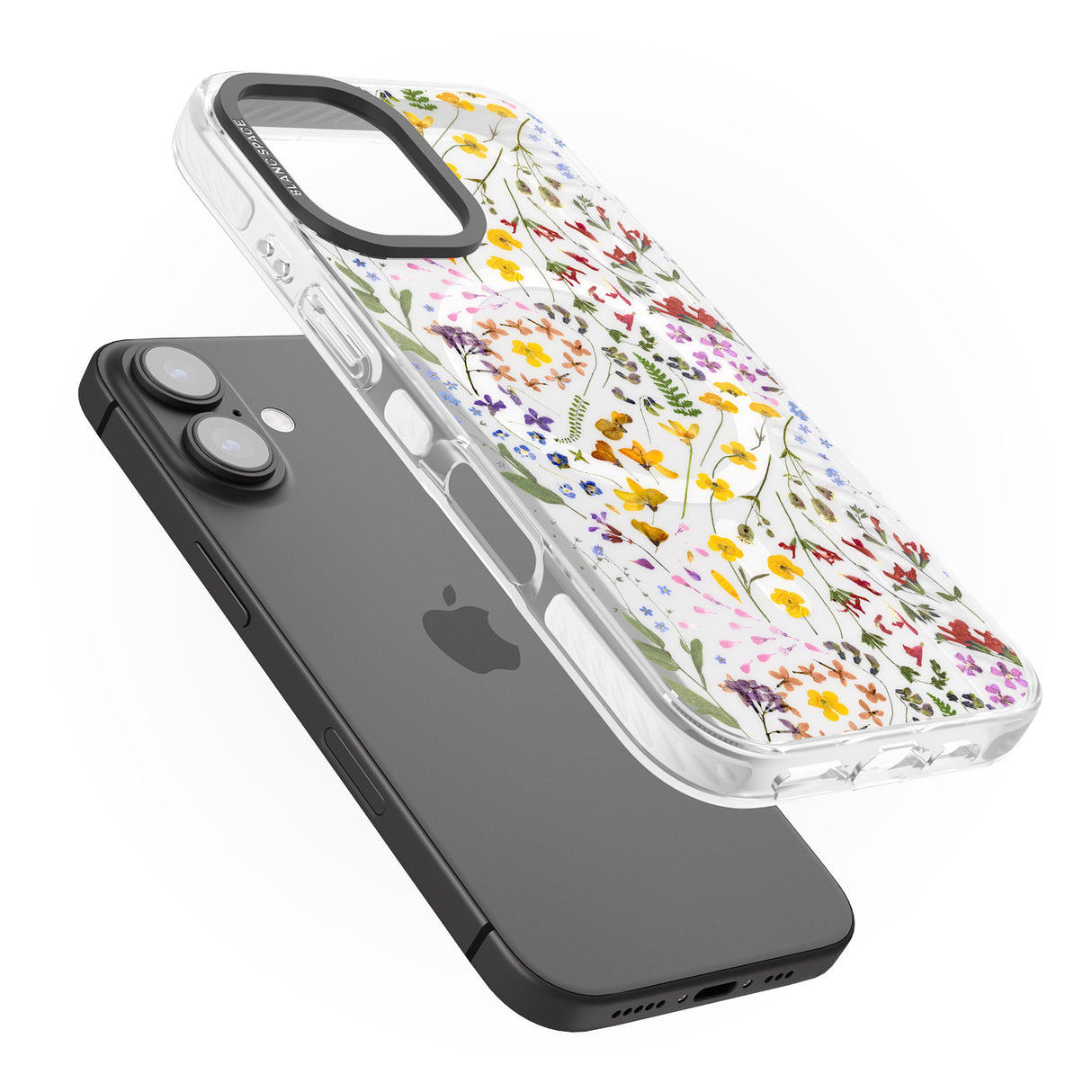 iPhone 16 Pro Max Wildflower Black Impact Phone Case