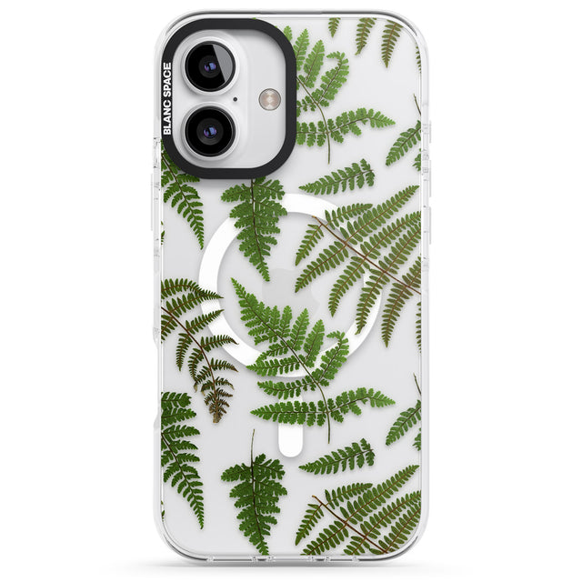 iPhone 16 Pro Max Leafy Ferns Black Impact Phone Case