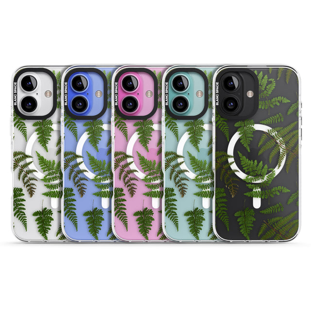 iPhone 16 Pro Max Leafy Ferns Black Impact Phone Case