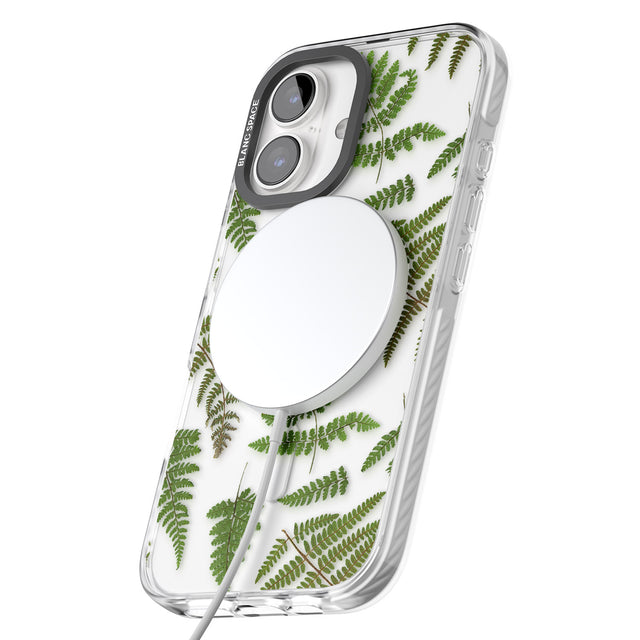 iPhone 16 Pro Max Leafy Ferns Black Impact Phone Case