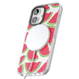 iPhone 16 Pro Max Watermelon Pattern Black Impact Phone Case