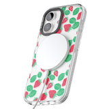 iPhone 16 Pro Max Strawberry Pattern Black Impact Phone Case