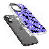 iPhone 16 Pro Max Bats n' Bones Pattern Black Impact Phone Case