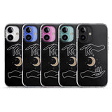 iPhone 16 Pro Max Hands Surrounding Moon Black Impact Phone Case