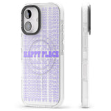 iPhone 16 Pro Max Happy Place (Purple) Black Impact Phone Case + Magsafe