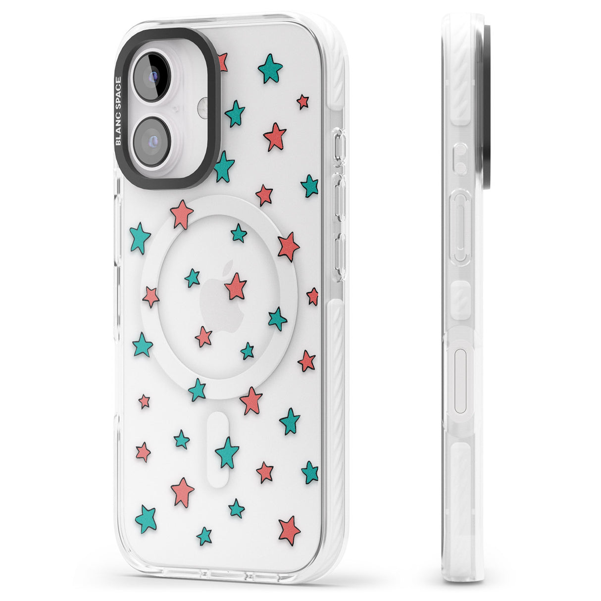 iPhone 16 Pro Max Heartstopper Stars Pattern Black Impact Phone Case