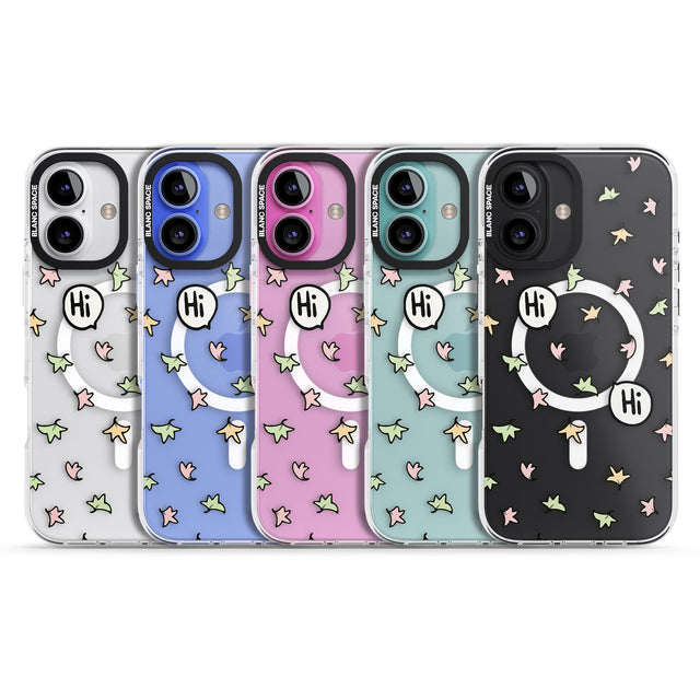 iPhone 16 Pro Max Heartstopper Leaves Pattern Black Impact Phone Case