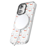 iPhone 16 Pro Max Lucky Cat Maneki-Neko Japanese Pattern Black Impact Phone Case