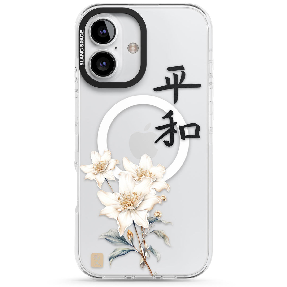 Peace and Flowers Impact Magsafe Phone Case for iPhone 16, iPhone 16 Plus