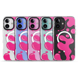 iPhone 16 Pro Max Pink Lava Lamp Black Impact Phone Case