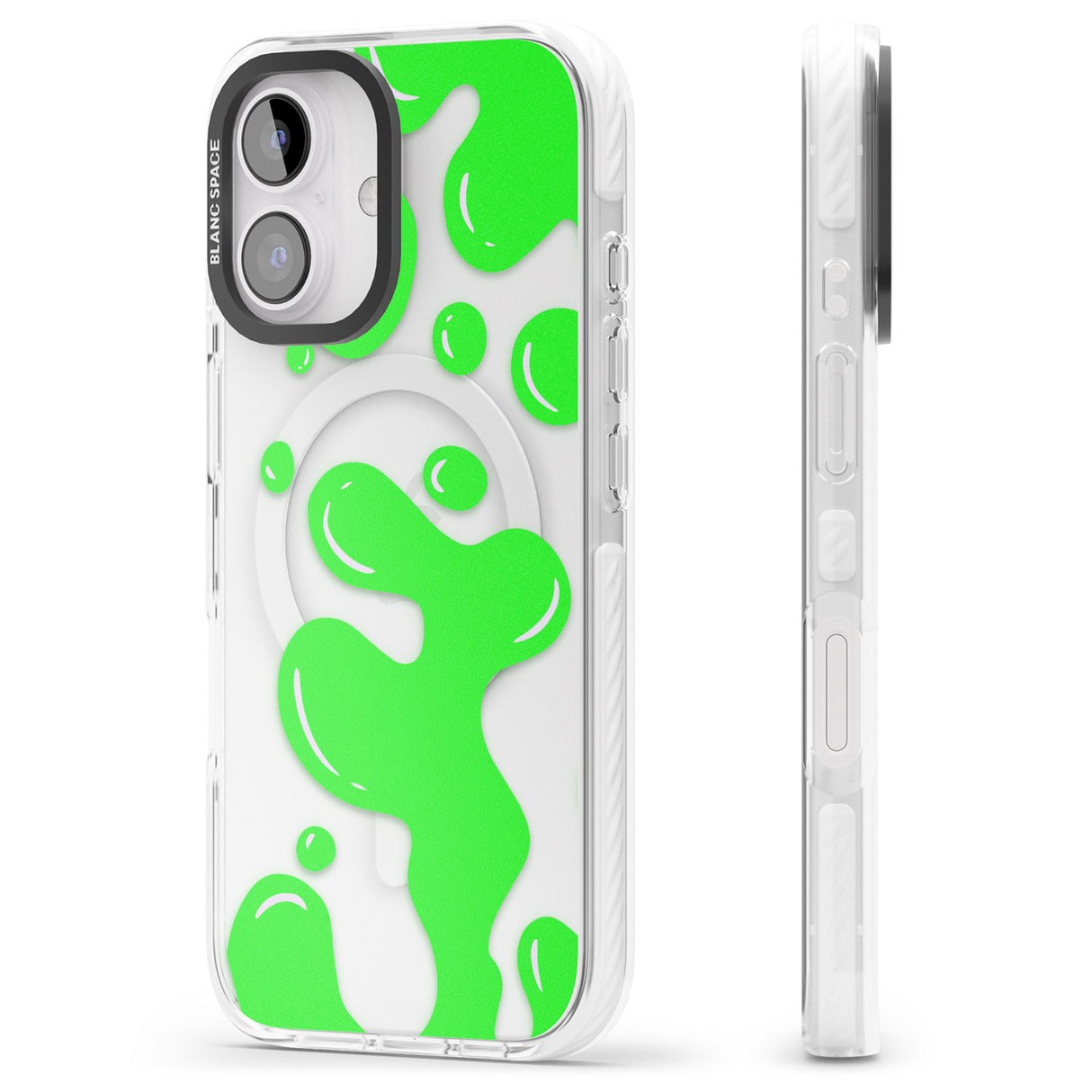 iPhone 16 Pro Max Green Lava Lamp Black Impact Phone Case