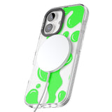 iPhone 16 Pro Max Green Lava Lamp Black Impact Phone Case