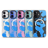 iPhone 16 Pro Max Blue Lava Lamp Black Impact Phone Case