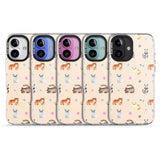 iPhone 16 Pro Max Cats with Toys Black Impact Phone Case