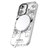 iPhone 16 Pro Max Map of Seoul, South Korea Black Impact Phone Case