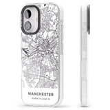 iPhone 16 Pro Max Map of Manchester, England Black Impact Phone Case