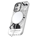 iPhone 16 Pro Max Map of Jacksonville, Florida Black Impact Phone Case