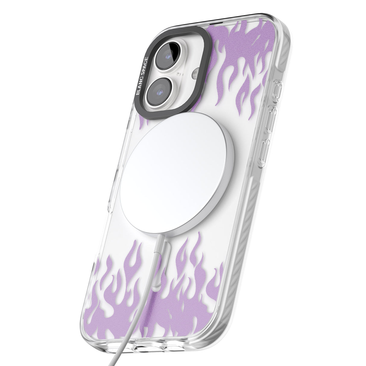 iPhone 16 Pro Max Cherries n' Flames Black Impact Phone Case