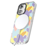 iPhone 16 Pro Max Pastel Hearts Black Impact Phone Case