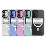 iPhone 16 Pro Max Social Media Quote Black Impact Phone Case