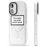 iPhone 16 Pro Max Contains Explicit Content Black Impact Phone Case