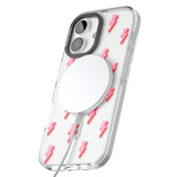 iPhone 16 Pro Max Pink Bolt Pattern Black Impact Phone Case