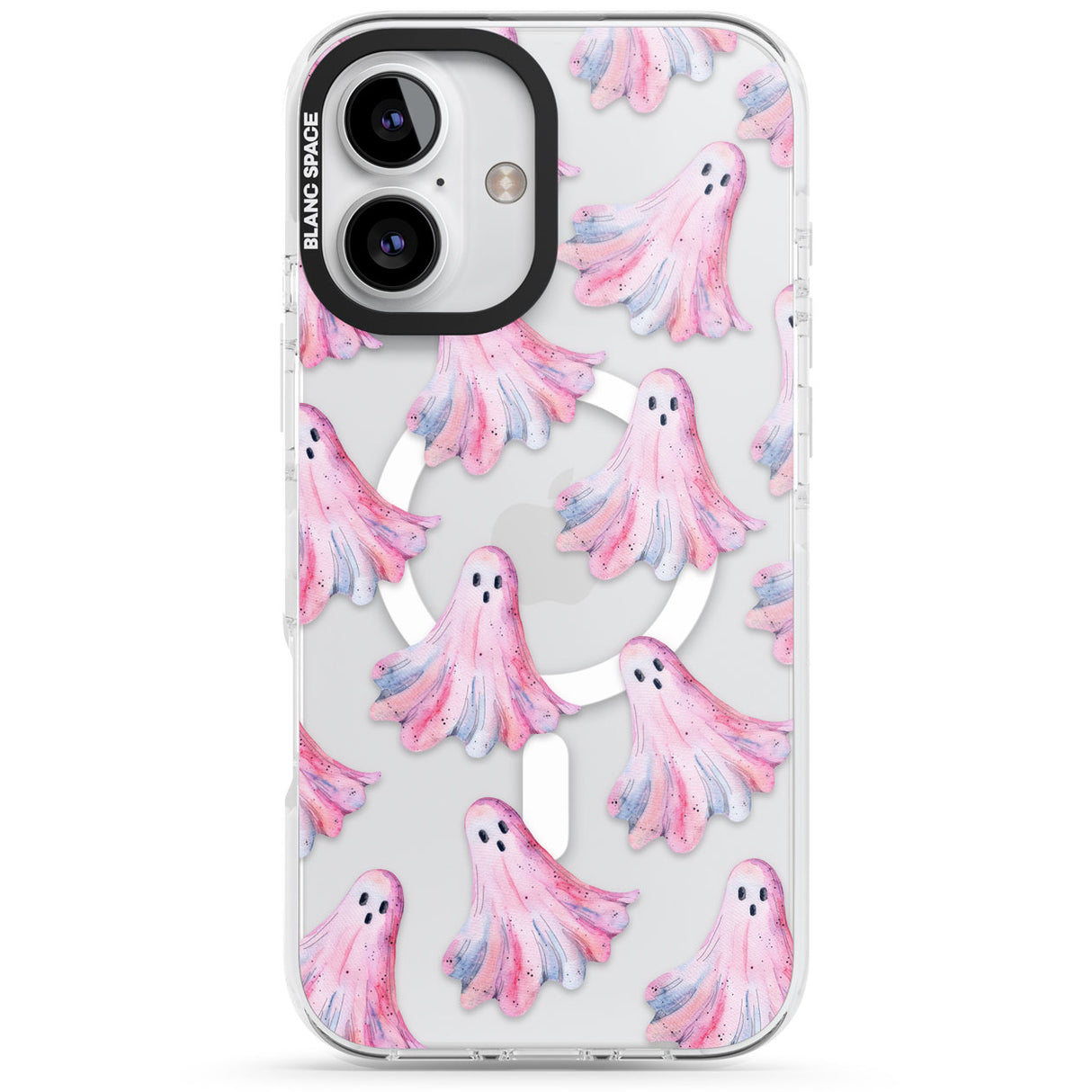 Pink Ghosts Impact Magsafe Phone Case for iPhone 16, iPhone 16 Plus