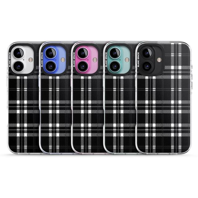 iPhone 16 Pro Max Divine Black Plaid Black Impact Phone Case