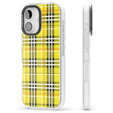 iPhone 16 Pro Max Yellow Plaid Black Impact Phone Case