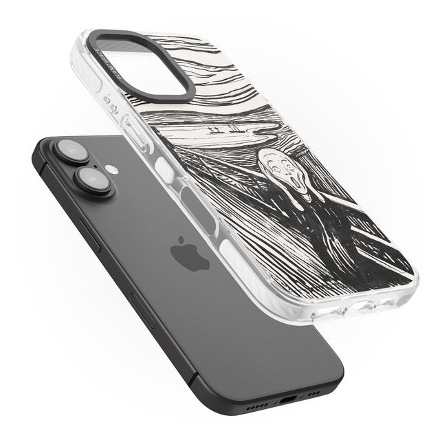 iPhone 16 Pro Max The Scream Black Impact Phone Case