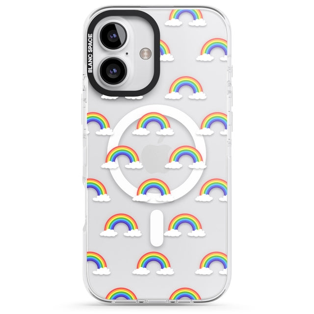 iPhone 16 Pro Max Rainbow of possibilities Black Impact Phone Case