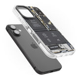 iPhone 16 Pro Max Circuit Board Black Impact Phone Case