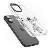 iPhone 16 Pro Max Vitruvian Man Black Impact Phone Case