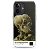 iPhone 16 Pro Max Skull of a Skeleton with Burning Cigarette Black Impact Phone Case