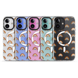 iPhone 16 Pro Max Cute Scandinavian Rainbows Black Impact Phone Case