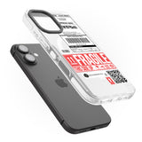 iPhone 16 Pro Max Shipping Label Black Impact Phone Case