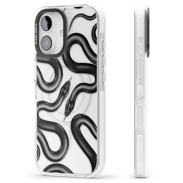 iPhone 16 Pro Max Black Kingsnake Black Impact Phone Case