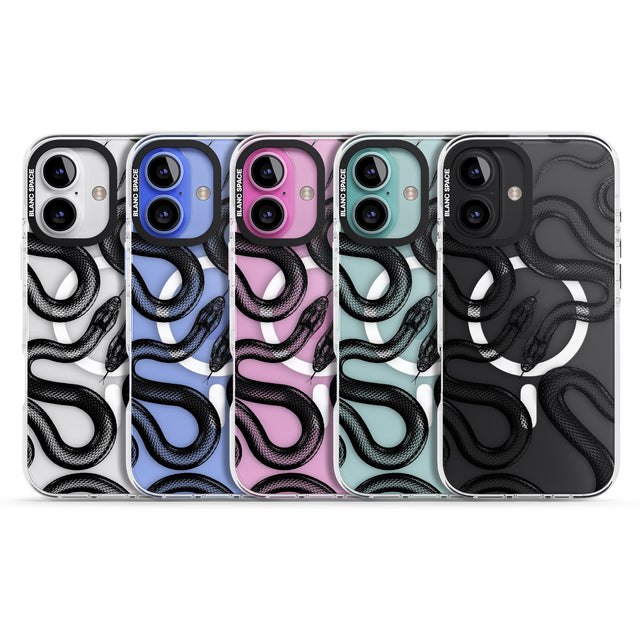 iPhone 16 Pro Max Black Kingsnake Black Impact Phone Case