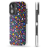 iPhone 16 Pro Max Rainbow Starburst (Purple) Black Impact Phone Case