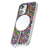 iPhone 16 Pro Max Multicolour Polka-dot Fiesta (Purple) Black Impact Phone Case