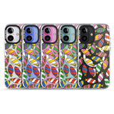 iPhone 16 Pro Max Colourful Holiday Ornaments Black Impact Phone Case