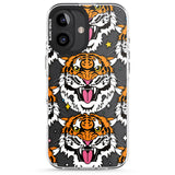 iPhone 16 Pro Max Fierce Jungle Tigers Black Impact Phone Case