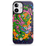 iPhone 16 Pro Max Psychedelic Jungle Dragon (Purple) Black Impact Phone Case